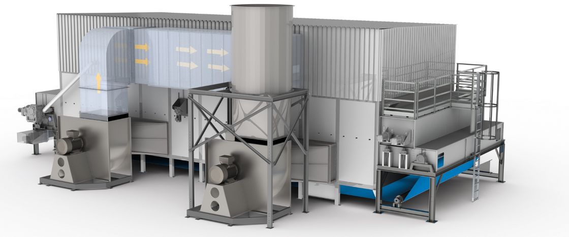 Efficient Low Emission Particle Board PB OSB Low Temperature Belt Type Dryer